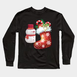 Christmas  Snowmen With Shocks Long Sleeve T-Shirt